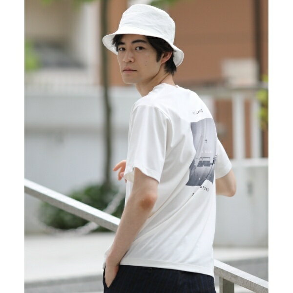 【HIS】【UVカット・抗菌防臭】バックプリントTシャツ／ザ ショップ ティーケー（メンズ）（THE SHOP TK Mens）