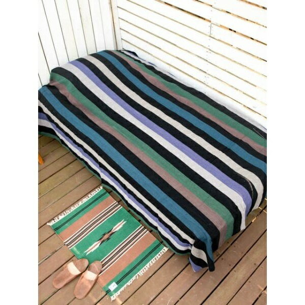 【チャイハネ】ストライプ柄ベッドカバーシングルサイズ マルチクロス／チャイハネ（CAYHANE）のサムネイル