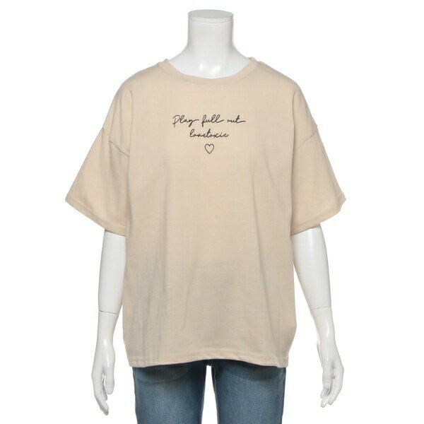 吸水速乾 ガーリーロゴ刺しゅうTシャツ／ラブトキシック（Lovetoxic）のサムネイル