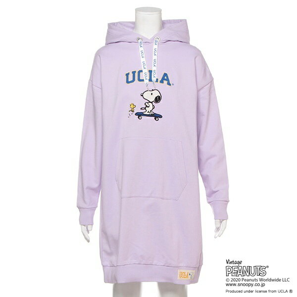 【PEANUTS×UCLAコラボ】 裏毛 パーカーワンピース／リンジィ（Lindsay）のサムネイル