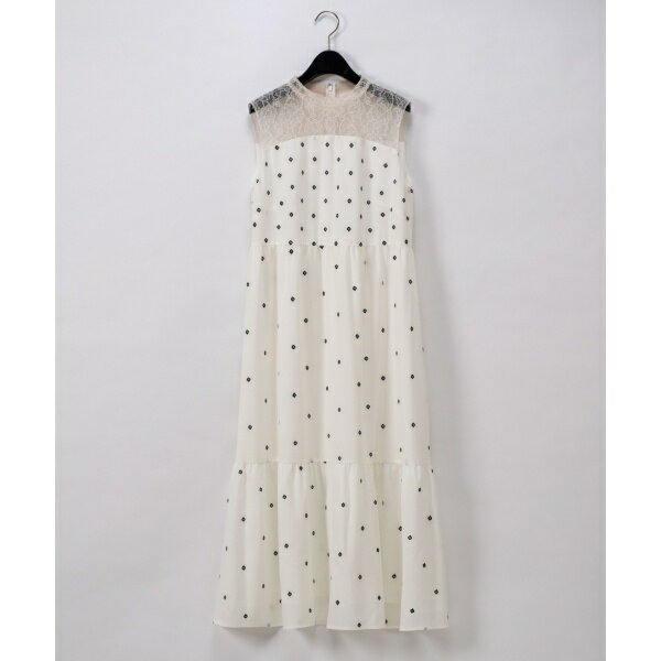 バイカラーモチーフワンピース／グレースコンチネンタル（GRACE CONTINENTAL）のサムネイル