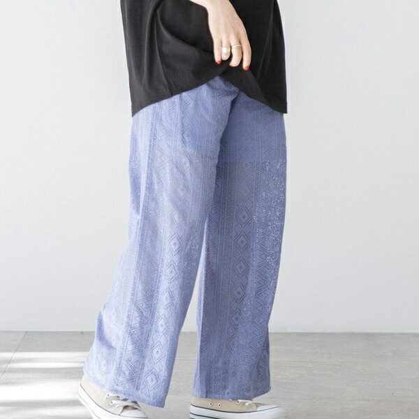 レースイージーパンツ（レースパンツ）／コーエン（レディース）（coen）のサムネイル