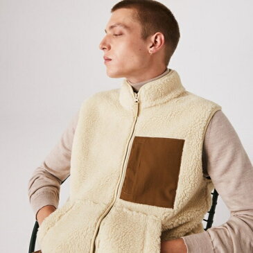 LACOSTE L!VEボアフリースベスト/ラコステ