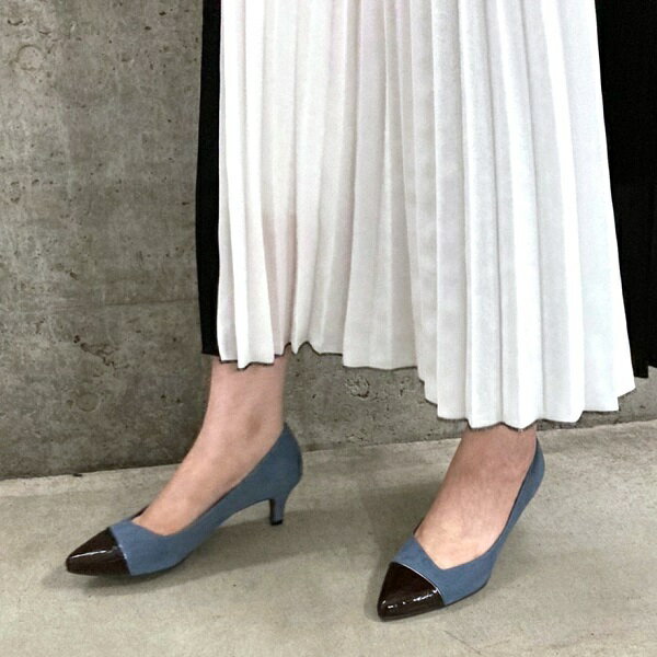 【20秋冬新作】コンビトゥアシメカットパンプス＜ふわさら＞／ジェリービーンズのサムネイル