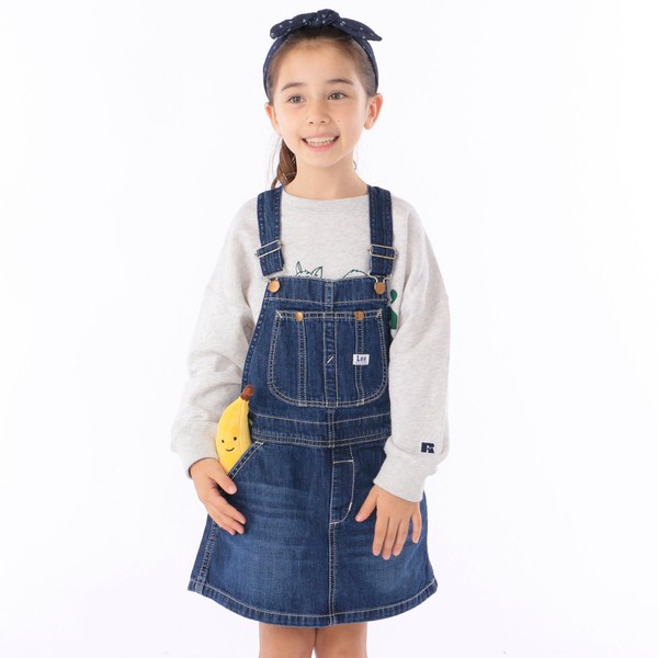 Lee：デニム　オーバーオール　スカート（100〜120cm）／シップス キッズ（SHIPS KIDS）