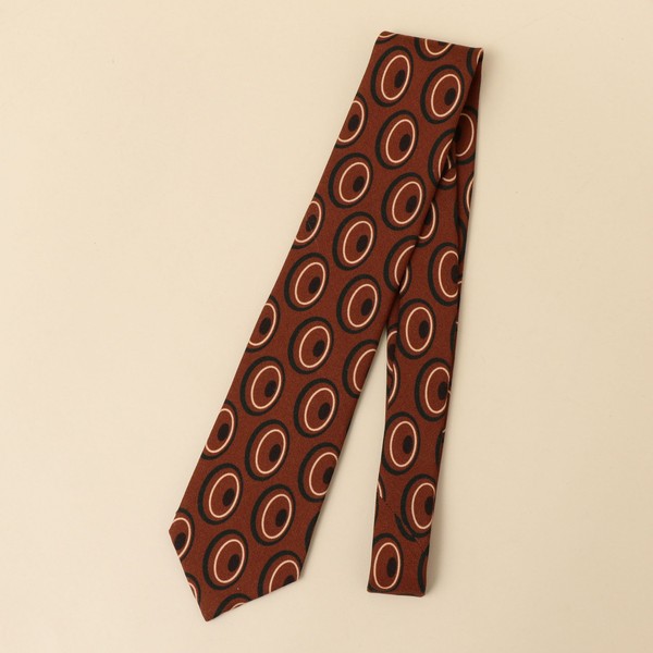 SHIPS：　フォサッティー　ウール　プリント　ジオメトリック　ネクタイ／シップスのサムネイル