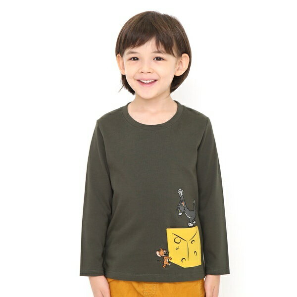 【キッズ】コラボレーションロンT/ビッグチーズ(トムとジェリー)／グラニフのサムネイル