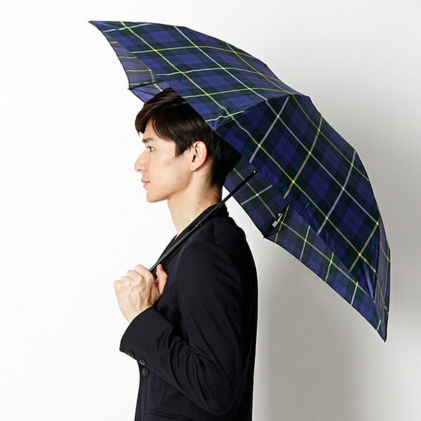 【軽量約115g！・チェック柄】ユニセックス折りたたみ傘（バーブレラ Barbrella(R)）／マッキントッシュ　フィロソフィー（MACKINTOSH PHILOSOPHY）