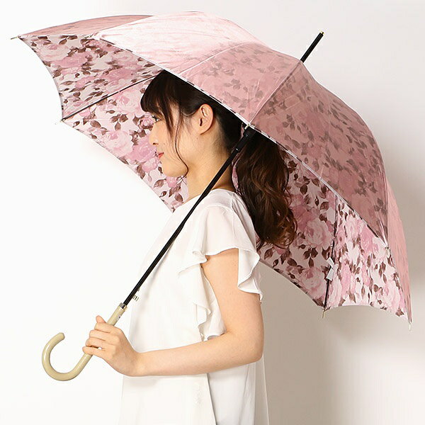 雨傘（ジャンプ傘）【カラバリ豊富／グラス骨／耐風】花柄　（レディース）／ミラ・ショーン（mila schon）