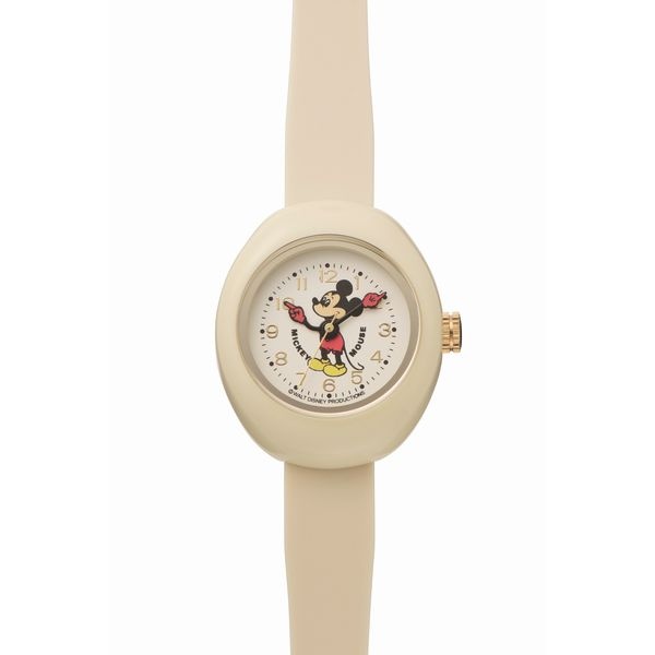 ミッキープラスチックウォッチアイボリー（クオーツ【型番：MPW-IVY】）／ミッキーウオッチ（MickeyWatch）