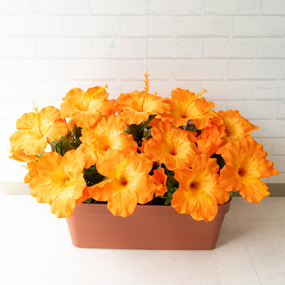 造花プランター フラワープランター フラワーアレンジメント フェイクグリーン 店舗装飾 ディスプレイ ..