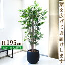 フェイクグリーン トネリコ H約195cm 鉢付き / 人工観葉植物 観葉植物 フェイク 造花 大型 大きい 店舗 装飾 開店 開業 移転 祝い ギフト プレゼ...