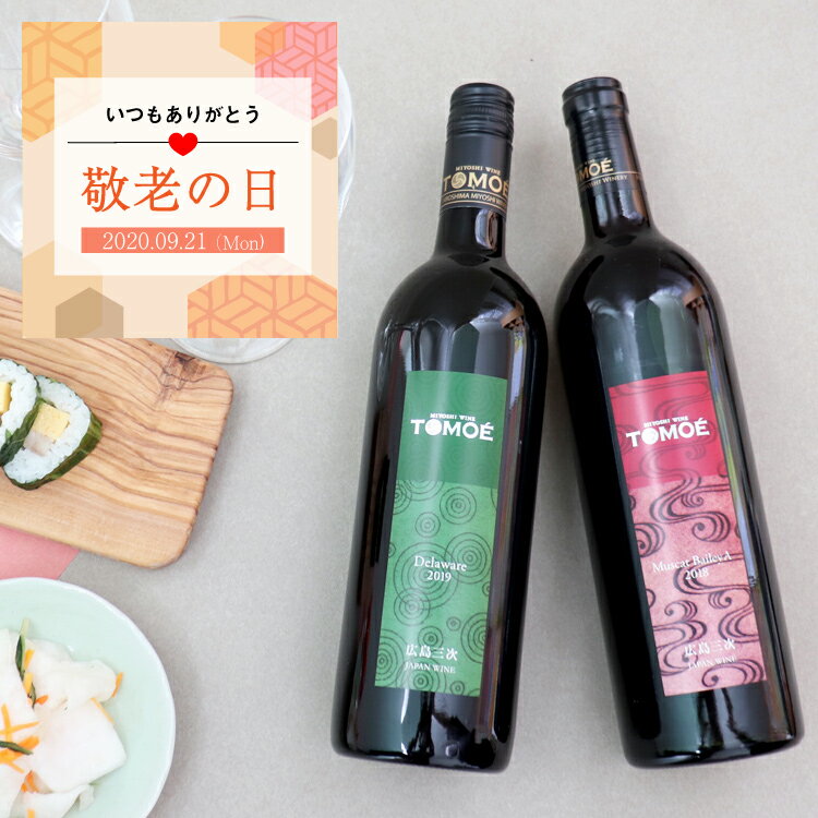 TOMOE和食マリアージュワインセット 750ml×2本 広島三次ワイナリー 日本ワイン 広島 三次