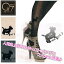 【3980円送料無料】犬柄のワンポイントストッキング (stockings-19)