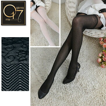 【3980円送料無料】レース柄網タイツ (tights-43)