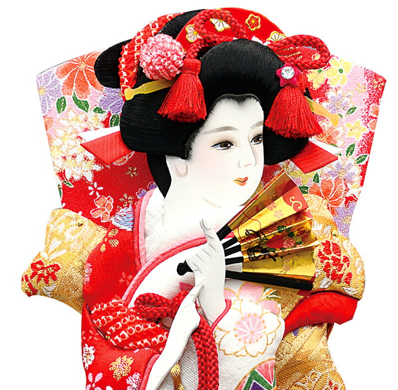 羽子板 単品 撫子姫 友禅 10号 塗り櫛 【2021年度新作】 h031-mm 羽子板 単品 撫子姫 友禅 10号 塗り櫛 【2021年度新作】 h031-mm