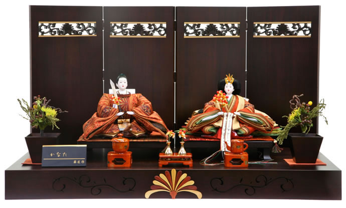 雛人形 おしゃれ 親王飾り 名匠・逸品飾り 藤匠作 かなた goto-kanata 平飾り モダン インテリア かわいい ひな人形 お雛様 ひな祭りのサムネイル