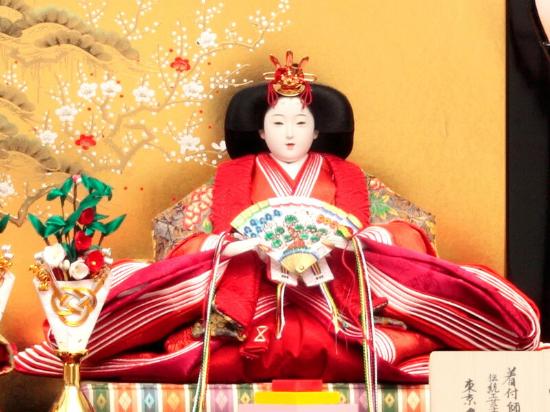 雛人形 久月 ひな人形 雛 三段飾り 五人飾り 着付師 伝統工芸士 雛人形 久月 ひな人形 雛 三段飾り 五人飾り 着付師 伝統工芸士