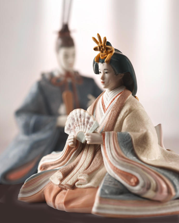 リヤドロ 雛人形 Lladro ひな人形 雛 親王飾り 本体のみ 台座付 リヤドロ 雛人形 Lladro ひな人形 雛 親王飾り 本体のみ 台座付