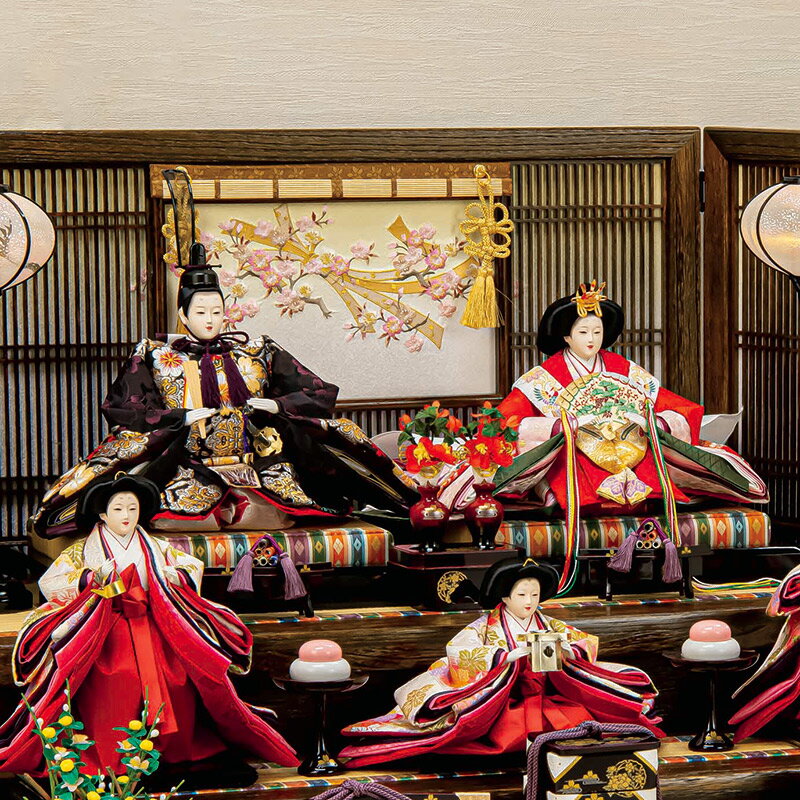 雛人形 平安豊久 ひな人形 三段飾り 五人飾り 環奈 刺繍 十番 雛人形 平安豊久 ひな人形 三段飾り 五人飾り 環奈 刺繍 十番
