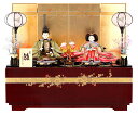 雛人形 コンパクト 平安豊久 ひな人形 雛 収納飾り 親王飾り ほのか 金箔桜蒔絵 【2025年度新作】 h313-mocp-91304946nr
