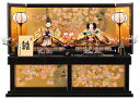 雛人形 コンパクト 平安豊久 ひな人形 雛 収納飾り 親王飾り 桜華 本金手描蒔絵 金沢箔 【2025年度新作】 h283-mocp-3011-30