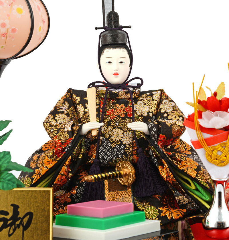 三五親王 被せケース 黒塗 オルゴール付