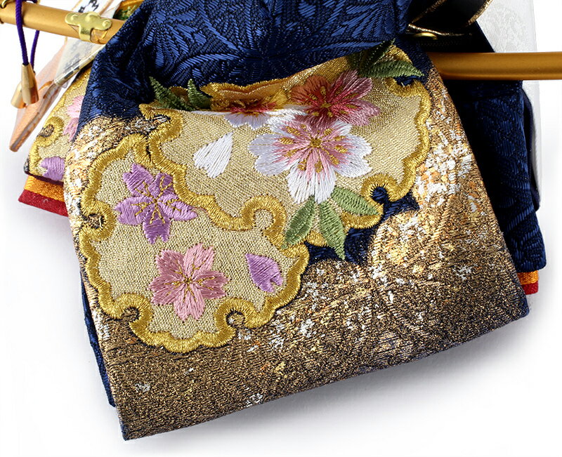 鞠 金彩刺繍 本花梨笏