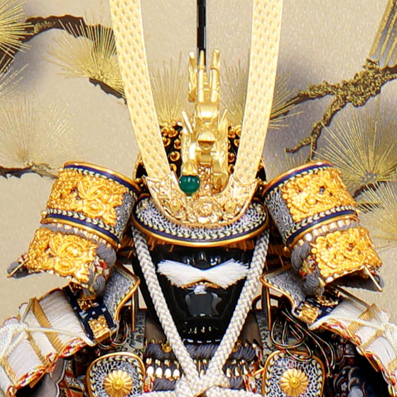 五月人形 鎧平飾り 鎧飾り 雅峰作 大鎧 金箔押小札 正絹 色々段 五月人形 鎧平飾り 鎧飾り 雅峰作 大鎧 金箔押小札 正絹 色々段