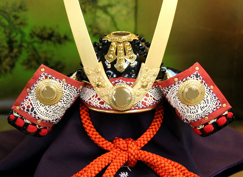 五月人形 久月 コンパクト 兜平飾り 兜飾り 加藤峻厳作 1/3 紺糸