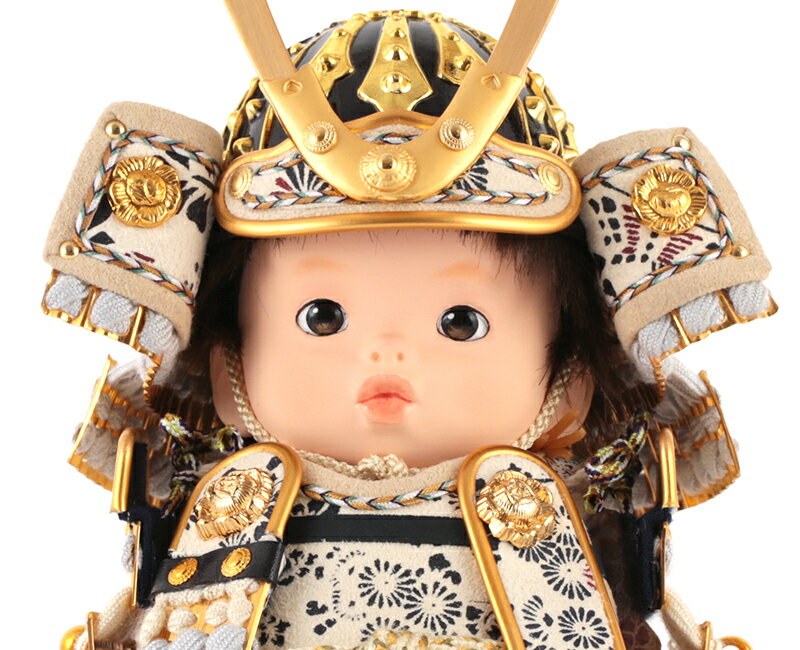 五月人形 鈴甲子雄山 子供大将飾り 武者人形 平飾り 壱三作 五月人形 鈴甲子雄山 子供大将飾り 武者人形 平飾り 壱三作