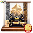 【5/3売り尽くし】先着クーポン+P最大7倍【創業100周年記念SALE】五月人形 豊臣秀吉公 兜ケース飾り 兜飾り 平安一甲作 8号 パノラマケース 【202...