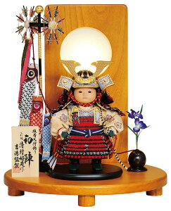 五月人形 コンパクト 吉徳 子供大将飾り 武者人形 平飾り 清村好英作 鎧着大将 初陣 【2026年度新作】 h075-ys-507125