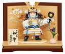 五月人形 コンパクト 吉徳 子供大将飾り 武者人形 平飾り 清村好英作 鎧着大将 初陣 【2025年度新作】 h075-ys-507135