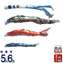 【4/20】早い者勝ちクーポン+P最大16倍育児の日【創業100周年記念SALE】こいのぼり 旭鯉 鯉のぼり 庭園用 5m 6点セット 悠悠武蔵錦 青海波吹流し...