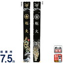 武者絵のぼり フジサン鯉 武者幟 庭園用 7.5m 令和初夢龍虎幟 家紋+名前入れ代金込み 【2025年度新作】 kb5-xrnd75