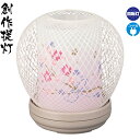 盆提灯 創作提灯 こまゆ 桜 クリア絵柄風車付 電気コード式 【2025年度新作】 h078-ymt-7855
