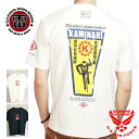 楽天02BRAND ゼロツーブランドアウトレットセール!!カミナリモータース ギヤKマーク 半袖Tシャツ　アメカジ　バイカー　KAMINARI　旧車　アメ車　エフ商会　通販　動画　あす楽対応 kmt-69