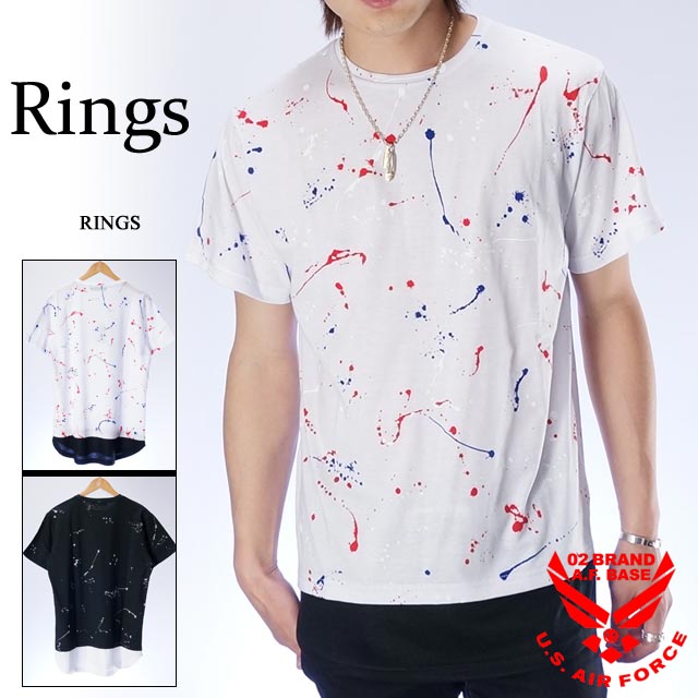 Rakuten - アウトレット!!リングス フェイクレイヤード 半袖Tシャツ メンズ RINGS 128012