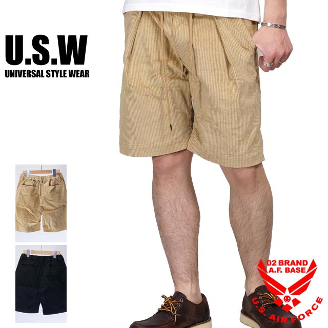 楽天02BRAND ゼロツーブランドウトレット!!ユニバーサルスタイルウェア コーデュロイ ハーフパンツ メンズ UNIVERSAL STYLE WEAR 692015