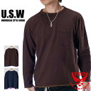 楽天02BRAND ゼロツーブランドアウトレット!!ユニバーサルスタイルウェア カラー裏毛 長袖Tシャツ メンズ UNIVERSAL STYLE WEAR 693000