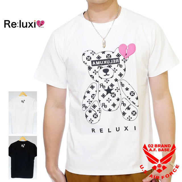 アウトレットセール!!リラクシー 発砲リラクマ プリント 半袖Tシャツ ユニセックス 新作2022年モデル Re:luxi 122551