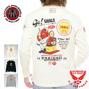 テッドマン カミナリモータース コラボ カミナリシャレ ガソリンスタンド 長袖Tシャツ ロンTee メンズ 新作2023-2024年モデル KAMINARI tdkmlt-100