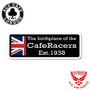 エースカフェロンドン ユニオンジャックエンブレム ステッカー デカール 新作2023-2024年モデル ACE CAFE LONDON ace-n023de
