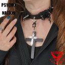サイコネーション ダブルクロス スタッズベルト チョーカー ユニセックス 新作2025年モデル PSYCHO NATION 725913