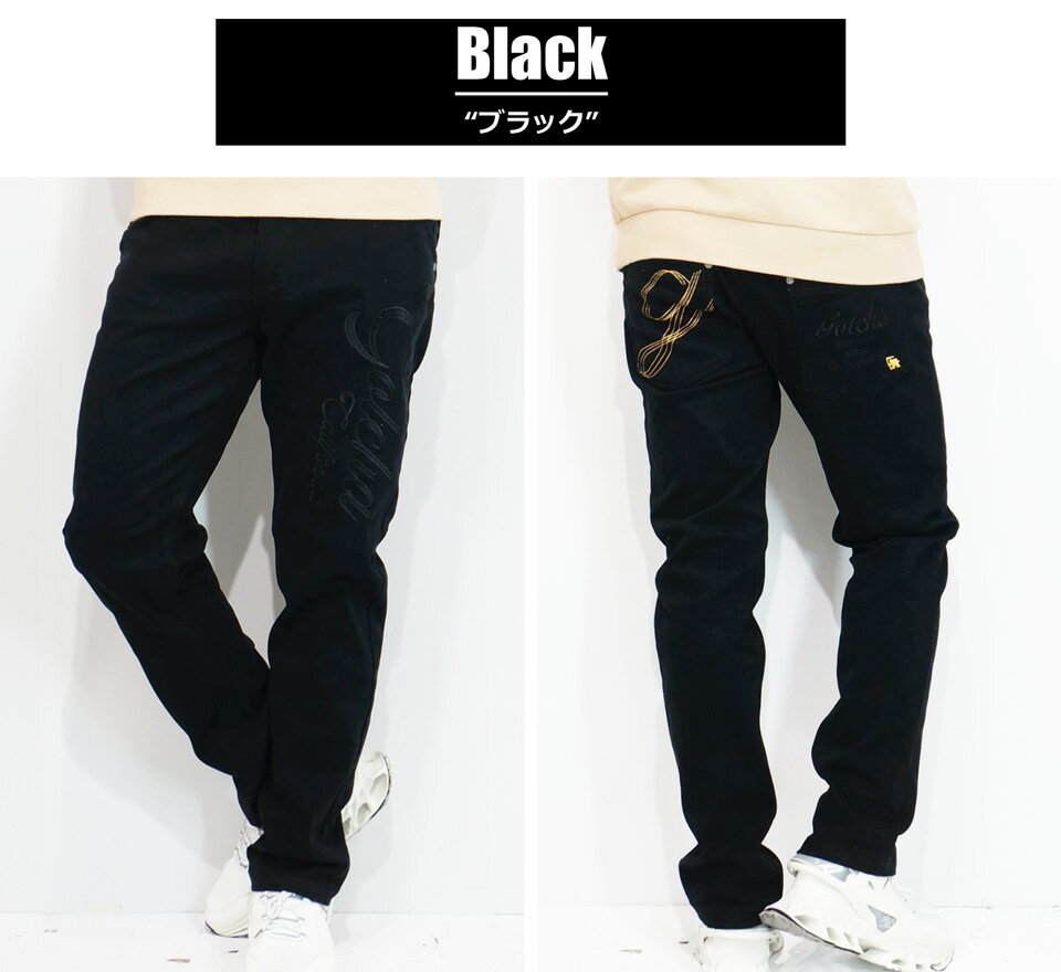 ガッチャ ロゴ刺繍 ベーシック ストレッチ裏起毛パンツ メンズ 新作2025-2026年モデル GOTCHA GOLF 253gg1800