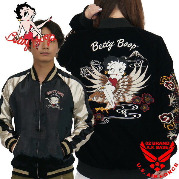新品 ベティ アウター フェイクファー L 黒 Betty ユニセックス ベティ・ブープ BETTY BOOP ベティー ファーブルゾン ファージャケット