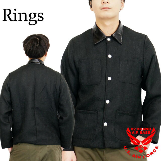 リングス 衿レイヤード メッシュ使いジャケット アウター ユニセックス 新作2026年モデル RIN ...