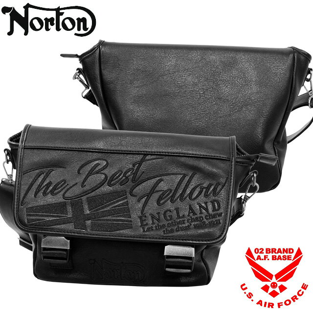 Rakuten - ノートン ロゴ同色刺繍 ショルダーバッグ 鞄 メンズ 新作2026年モデル NORTON 261n8502