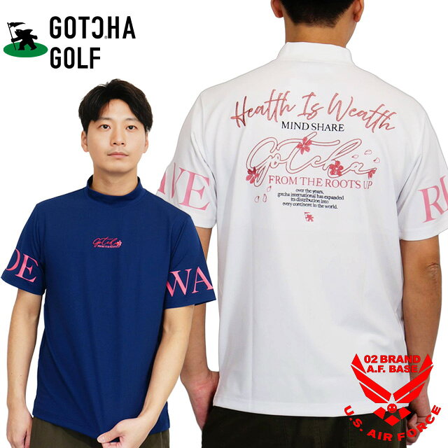 メーカー希望小売価格はメーカー商品タグに基づいて掲載しています ●GOTCHA GOLF(ガッチャゴルフ)の商品一覧はコチラ！！ ●当店のトップページはコチラから！！ 　●商品説明 ●商品名 ガッチャゴルフ デオドラント シャイニー サクラ刺繍 モックネック 半袖Tシャツ 抗菌防臭 カルゼ生地 262gg1001 ●キーワード 送料無料 メール便対応 アメカジ カジュアル ストリート スポーツ サーフ ゴルフ ハワイ タイガー スミス シェフラー 松山 江口 渋野 オープン クラシック Short Sleeve Tee-shirtファッション カッコいい 大きいサイズ 最強配送対応 限定 公式 通販 動画 サーフィンを楽しみ、ゴルフを楽しむ…。カリフォルニアでは当たり前のライフスタイルです。そんなカリフォルニアのライフスタイルにインスパイアされ"ガッチャゴルフ"は登場しました。ゴルフで必要とされる機能性とサーフカルチャーで磨かれたファッションセンスを兼ね備えたゴルフウェア、それが"ガッチャゴルフ"です！！海でもゴルフ場でも常にクールに！街着としてもカッコよく着れるデザインなので、ゴルフをしない方にもオススメです。 そんなGOTCHA GOLF(ガッチャゴルフ)から2026年新作アイテムのご紹介です！ アメカジとスポーツを融合させた、タートルネックよりも襟が低く折り返す必要がないモックネックTシャツがリリース。 フロントにはワンポイント刺繍、バックにサクラやロゴをラメ刺繍とプリントでドロップし、動きや光によってキラッと表情が変わるカッコいいデザインです。 また袖にはロゴプリントを施し、和洋折衷なデザインが映える仕様になっています。 抗菌防臭機能が付いた程よい厚みの高級感のあるストレッチカルゼ生地を使用し、スポーツだけではなくアウトドアやタウンユースでも活用できるオススメの1枚ですよ。 ●発売日 2026/3/22 ★豪華特典が必ずもらえる！？(※詳しくはクリック!!) 　●ご注文前にご確認下さい。 ※在庫は常に更新しておりますが、店頭との同時販売につき売り違いが発生した際は、取り寄せ(翌日以降の発送)とさせていただきます。 ※お使いのモニターによって若干、色味が変化して見えますのでご注意下さい。 ※サイズにつきましては同じ商品でも若干の誤差がございますので、ご了承くださいませ。 ※ご注文の際にお客様に本人確認（電話確認等）をお願いする場合もございます。 ※お客様と異なる名義のクレジットカードはご利用できません。 ※高額注文の場合、お支払方法を「前払い」「銀行振り込み」「クレジットカード決済」にご変更いただく場合がございます。 　●オススメ情報ガッチャゴルフ デオドラント シャイニー サクラ刺繍 モックネック 半袖Tシャツ 抗菌防臭 カルゼ生地 262gg1001 GOTCHA GOLF(ガッチャゴルフ)から2026年新作アイテムのご紹介です！ アメカジとスポーツを融合させた、タートルネックよりも襟が低く折り返す必要がないモックネックTシャツがリリース。 フロントにはワンポイント刺繍、バックにサクラやロゴをラメ刺繍とプリントでドロップし、動きや光によってキラッと表情が変わるカッコいいデザインです。 また袖にはロゴプリントを施し、和洋折衷なデザインが映える仕様になっています。 抗菌防臭機能が付いた程よい厚みの高級感のあるストレッチカルゼ生地を使用し、スポーツだけではなくアウトドアやタウンユースでも活用できるオススメの1枚ですよ。 モデル：181cm/76kg【L】サイズ着用 →モデルサイズ詳細はコチラ →その他コーディネートはコチラ ▼着用アイテムはコチラ▼ ※サイズの測り方が分からないという人はコチラ！ ※モデルの詳細サイズはコチラ！